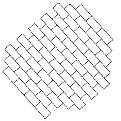 45 Stretcher bond