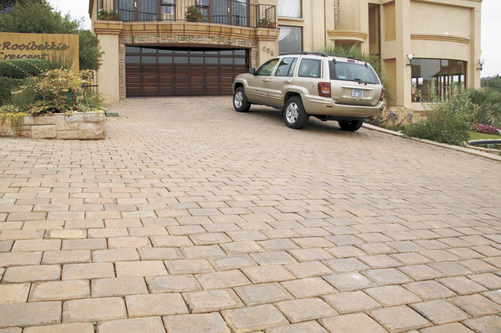 Residential driveway paving bricks