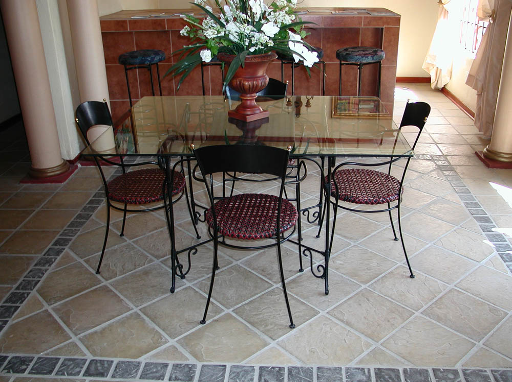 Outdoor textured tiles