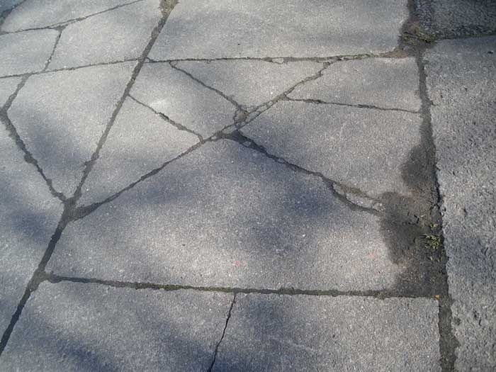 Elements Cracked paving