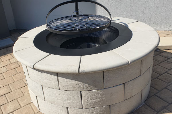 Smartstone DIY firepit used for landscape