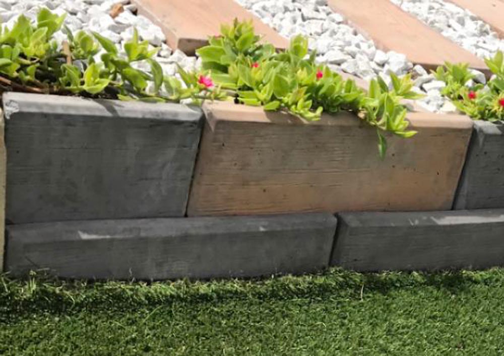 Retaining Wall Block used for raised garden edges