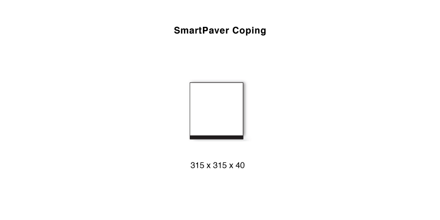 SmartPaver coping size visualisation